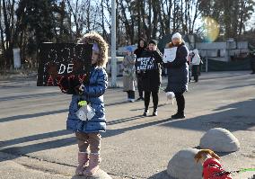 Dont Be Silent! Captivity Kills rally in Kyiv